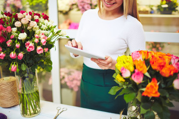 Florist with touchpad