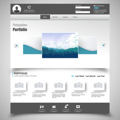 website template for personal portfolio