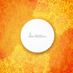 Beautiful card for invitation or announcement