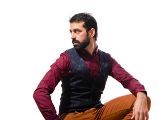 Handsome man wearing waistcoat