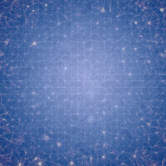 Background-blue mosaic created by white triangles