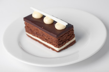Piece of chocolate cake