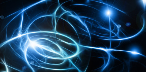 Obraz premium Energy background with neural connections