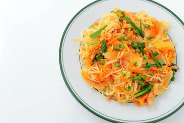 沖縄料理の素麺チャンプルー 