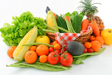 新鮮な野菜と果物
