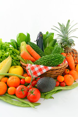 新鮮な野菜と果物