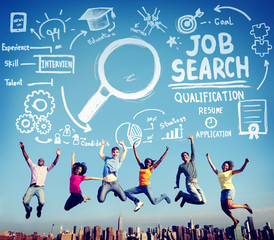 Job Search Qualification Resume Recruitment Hiring Application C