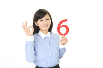 笑顔のビジネスウーマン