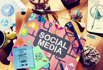 Social Media Social Networking Technology Connection Concept
