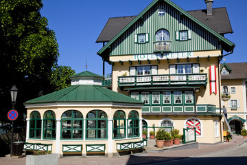 ザンクトヴォルフガンクの緑色のホテル