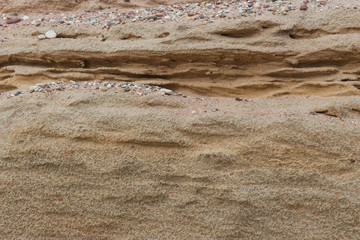 fragment of the sandy beach