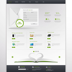 Modern  Website Template Vector Eps 10 