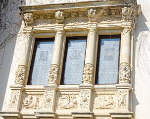 Detail of Peles Castle, Sinaia, Romania own by king Michael.