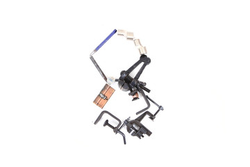 tool mechanical as alphabet isolated
