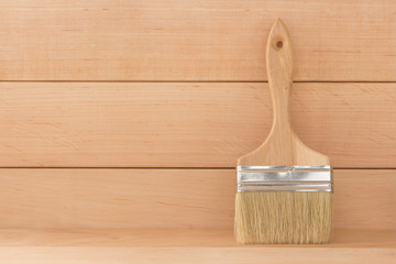 paint brush  on wood