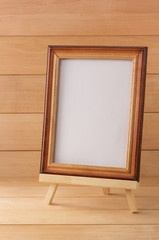 picture frame on wood