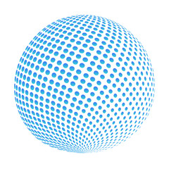 Business Corporate Abstract globe doted blue logo