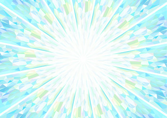 Obraz premium キュビズム背景_放射_明るいブルーとイエロー