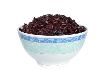 Thai rice berry in ceramic bowl