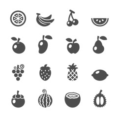 fruit icon set, vector eps10