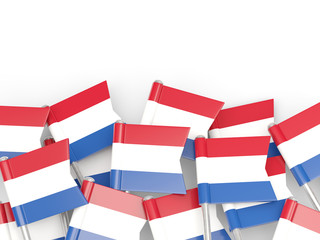 Fototapeta na wymiar Flag pin of netherlands