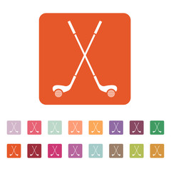 The golf icon. Sport symbol. Flat