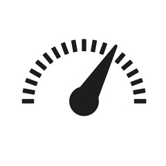 The tachometer, speedometer and indicator icon.