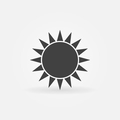 Black sun logo or icon