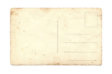 old postcard isolated