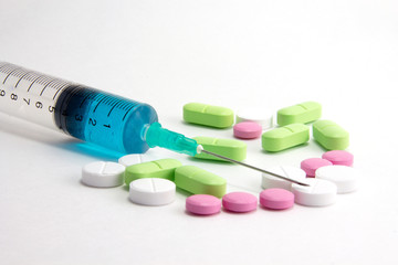 Medication and syringe
