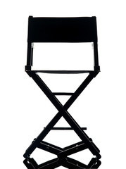 one director chair  silhouette