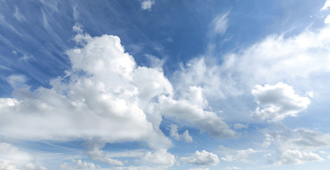 Panele Szklane Podświetlane  Beautiful cloudscape in a sunny day.
