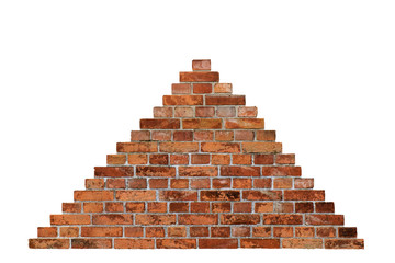 Obraz premium Strukturierte Backsteinmauer-Freisteller