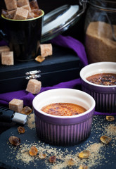 Creme brulee with gas burner