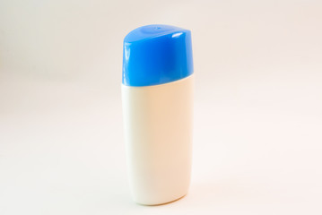 Cream bottle isolate in studio light