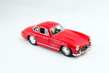 Sport car model in studio light