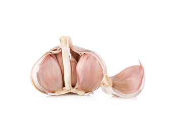 Garlic isolated on white background