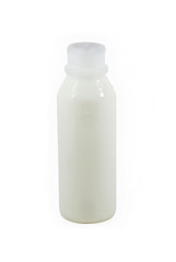  Milk bottle. Isolated on white background