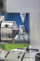 Automatic marking machine with chuck and C-Axis