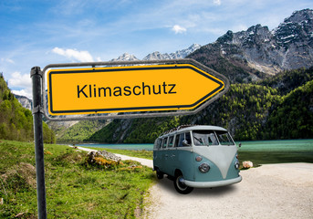 Strassenschild 45 - Klimaschutz