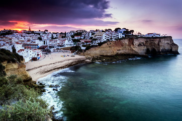 Obraz premium Carvoeiro small town on the Portuguese coast