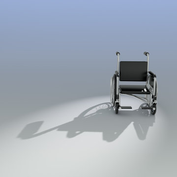 3d Wheelchair shadow