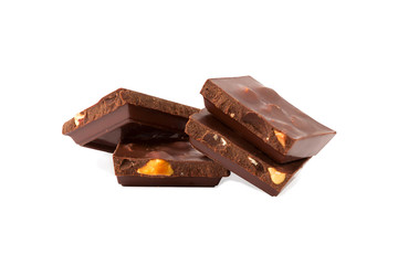 Chocolate isolated on white