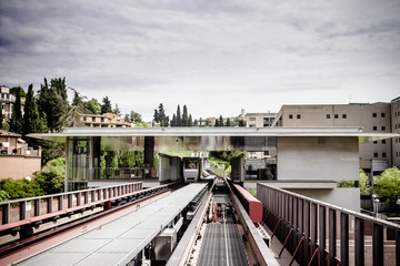 Subway station of a modern city. 