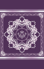 Ornamental element on the dark background