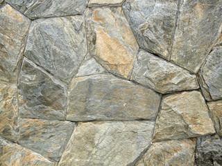 Closeup of stone wall background and texture