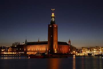 Obraz premium Stockholm City Hall in Stockholm. Sweden