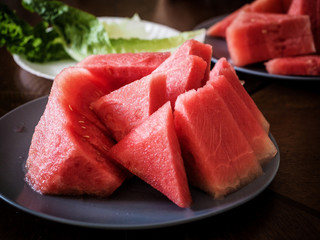 Watermelon on a plate