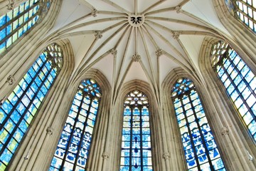 Fototapeta na wymiar Gotischer Chor der Ludgeri-Kirche in Münster
