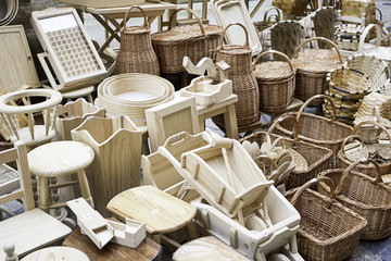 Baskets and chairs